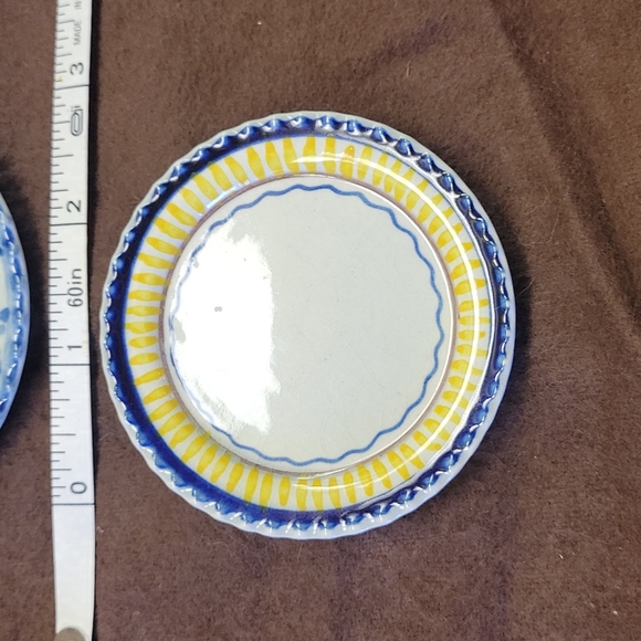 Carvalhinho Porto Handpainted Vintage Butter Pat Plates (set of 12) - Picture 8 of 16